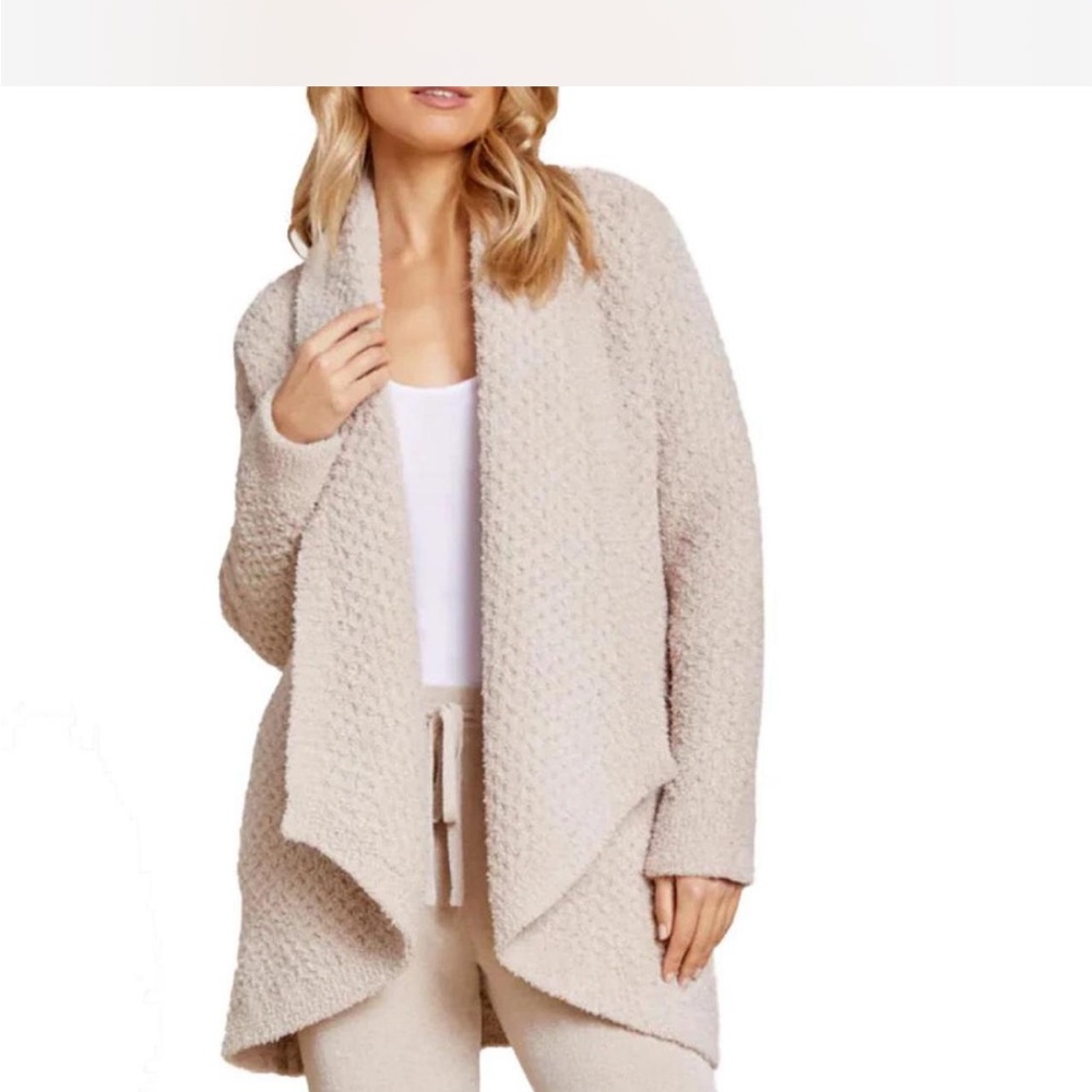 Barefoot Dreams CozyChic Honeycomb Cream Shawl Cardigan
Size S